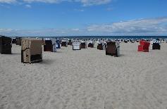 Picture: Rostock-Warnemünde beach in summer.